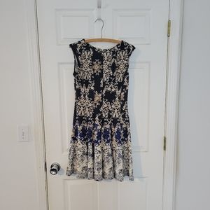 Danny and Nicole Blue ombre Cap Sleeve Dress Size 4P